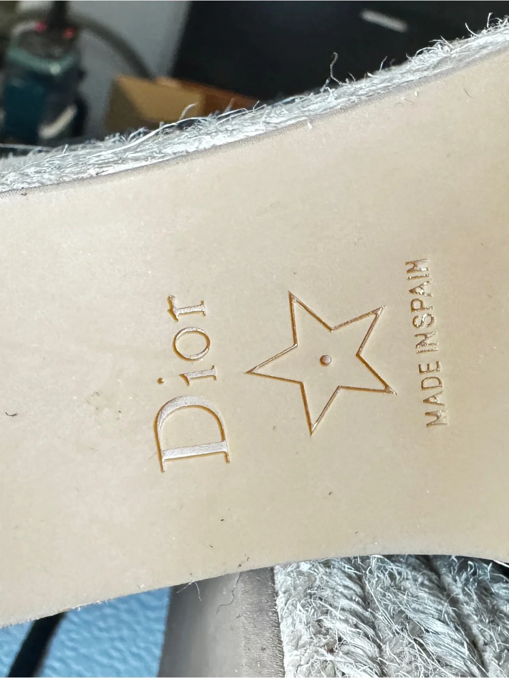 Dior Black Suede Lace-Up Espadrille Wedge with Natural Rope Platform